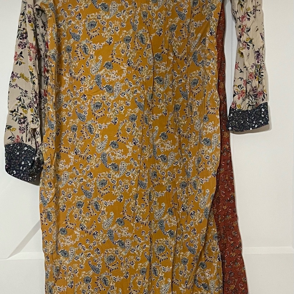 Natural life Floral Patchwork Maxi Dress Sz Med - Picture 5 of 5